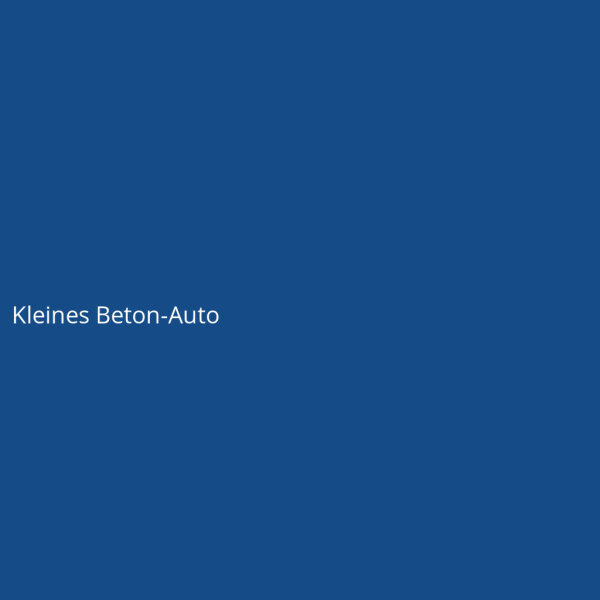 Kleines Beton-Auto