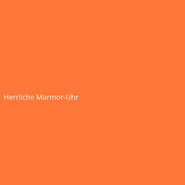 Herrliche Marmor-Uhr