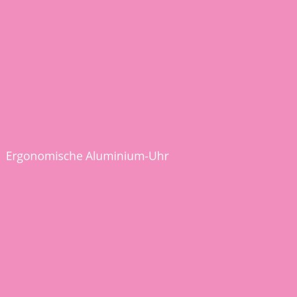 Ergonomische Aluminium-Uhr