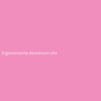 Ergonomische Aluminium-Uhr