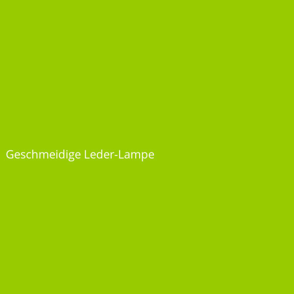 Geschmeidige Leder-Lampe