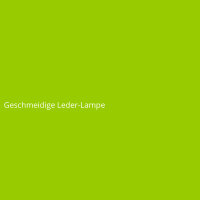 Geschmeidige Leder-Lampe