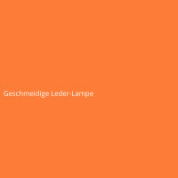 Geschmeidige Leder-Lampe