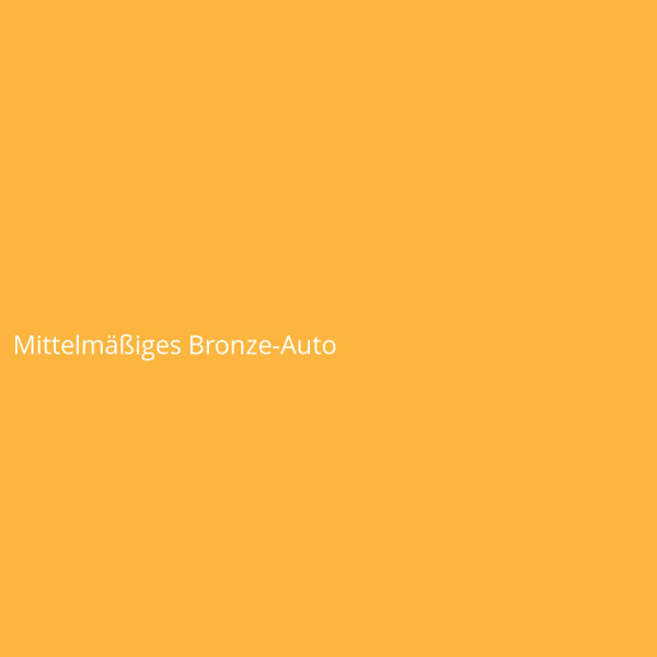 Mittelmäßiges Bronze-Auto