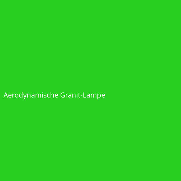 Aerodynamische Granit-Lampe