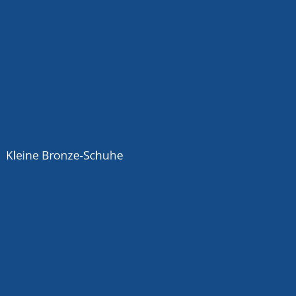 Kleine Bronze-Schuhe